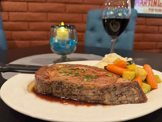 Prime Rib with wine