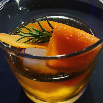 smoked rosemary old fasioned